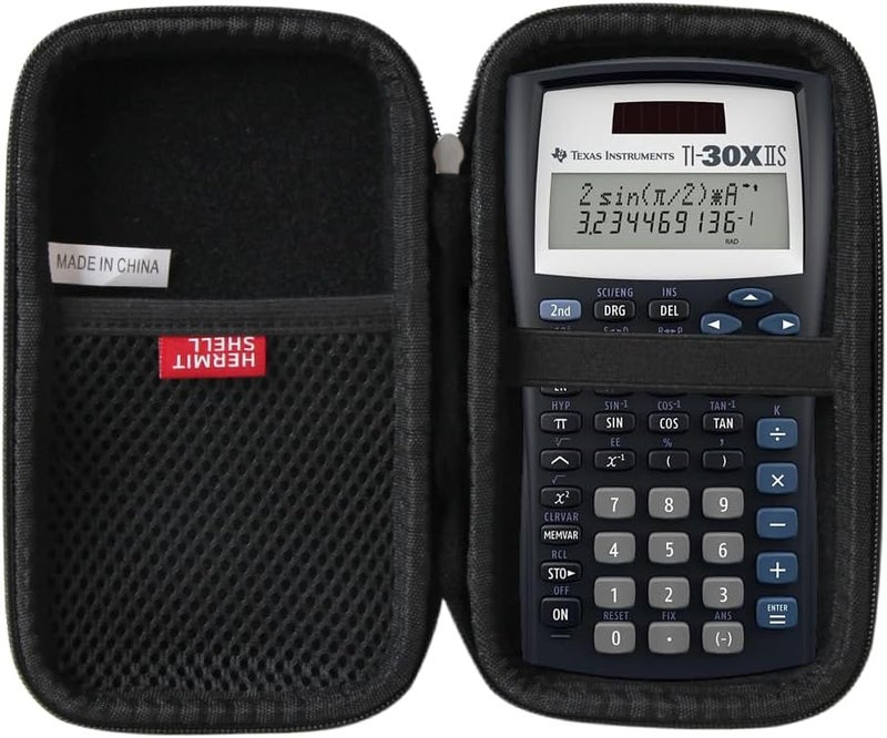 Hermitshell Hard Travel Case for Texas Instruments TI-30XIIS Scientific Calculator (Only Case)(Black) - Image 1